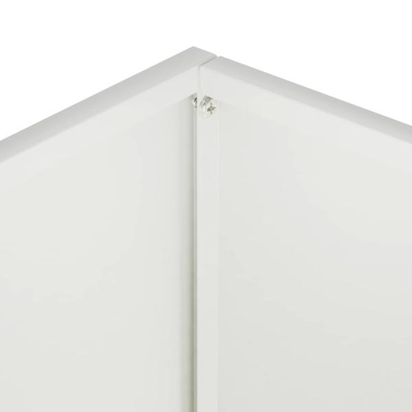Garten-Pflanzgefäß Weiß 50 x 30 x 75 cm Kaltgewalzter Stahl