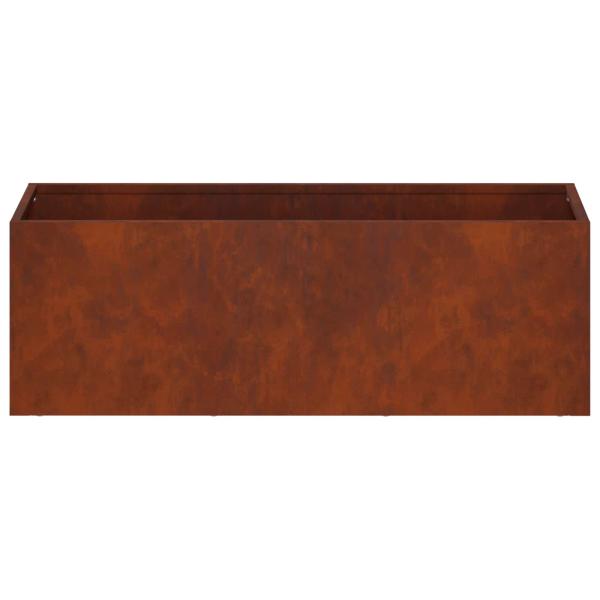 Garten-Pflanzgefäß 2 stk. Rostoptik 40 x 20 x 20 cm