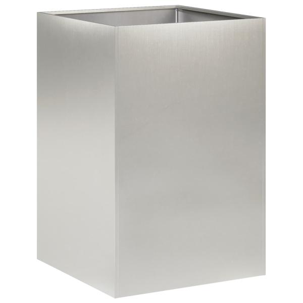 Garten-Pflanzgefäß Silber 50 x 50 x 75 cm Edelstahl