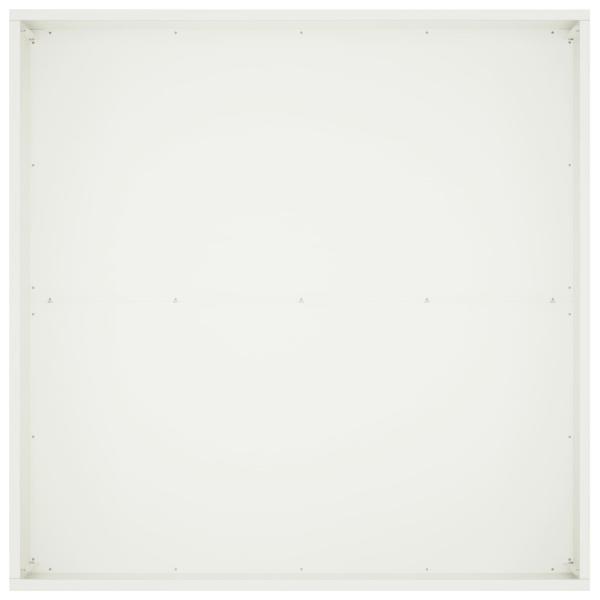 Garten-Pflanzgefäß Weiß 100 x 100 x 40 cm Kaltgewalzter Stahl