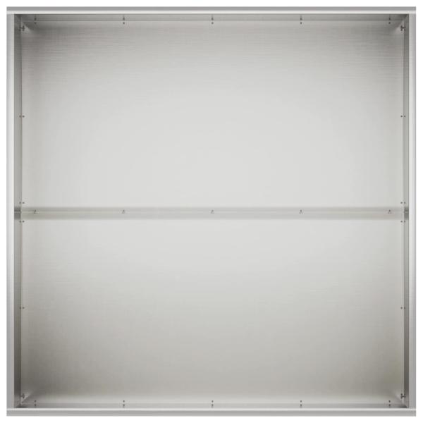 Garten-Pflanzgefäß Silber 100 x 100 x 40 cm Edelstahl