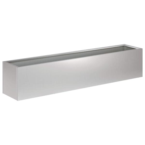 Garten-Pflanzgefäß Silber 80 x 20 x 20 cm Verzinkter Stahl