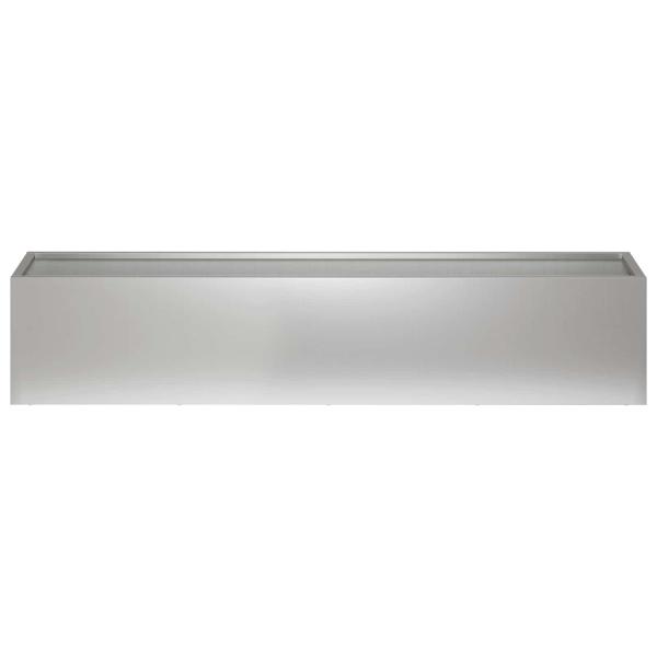 Garten-Pflanzgefäß Silber 80 x 20 x 20 cm Verzinkter Stahl