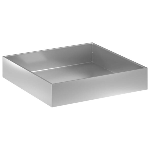 Garten-Pflanzgefäß 2 stk. Silber 80 x 80 x 20 cm