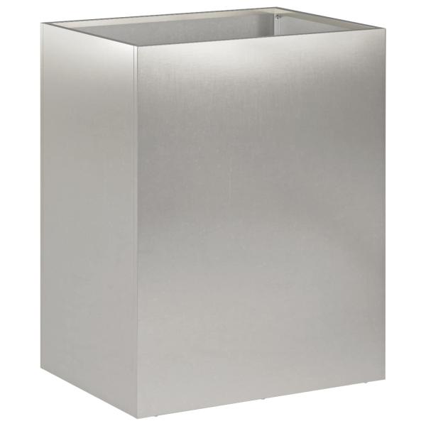 Garten-Pflanzgefäß Silber 40 x 30 x 40 cm Edelstahl