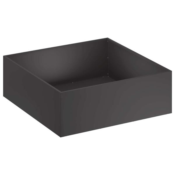 Garten-Pflanzgefäß Schwarz 60 x 60 x 20 cm Kaltgewalzter Stahl
