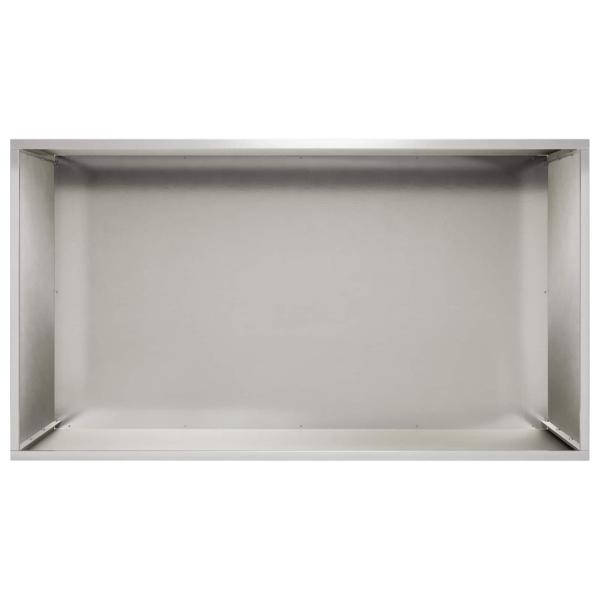 Garten-Pflanzgefäß Silber 80 x 50 x 50 cm Edelstahl