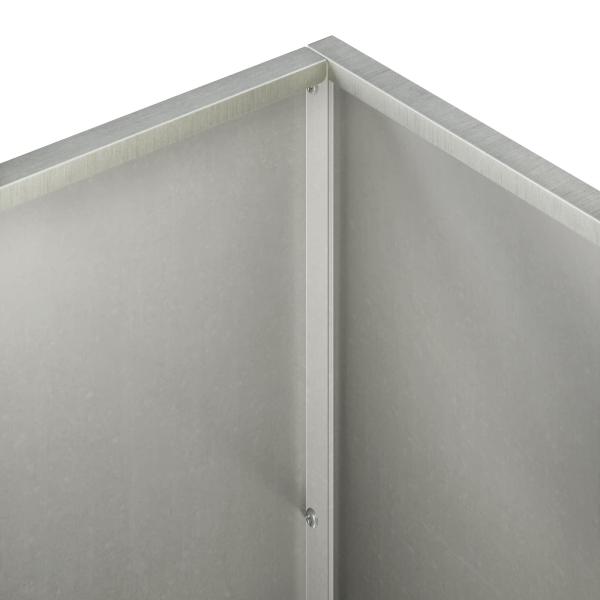 Garten-Pflanzgefäß Silber 80 x 50 x 50 cm Edelstahl