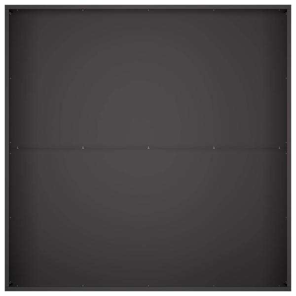Garten-Pflanzgefäß 2 stk. Schwarz 80 x 80 x 30 cm