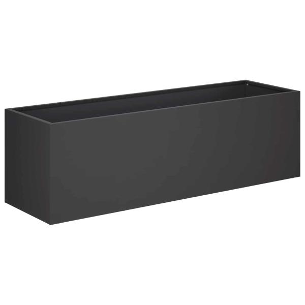 Garten-Pflanzgefäß 2 stk. Schwarz 80 x 30 x 30 cm