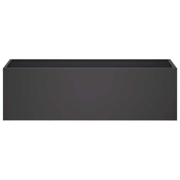 Garten-Pflanzgefäß 2 stk. Schwarz 80 x 30 x 30 cm