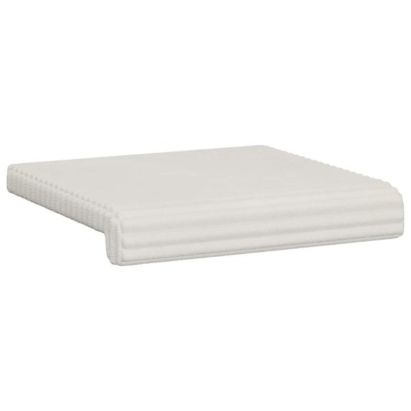 Bankkissen 4 stk. Plüschcord Creme Tiefe 35 cm