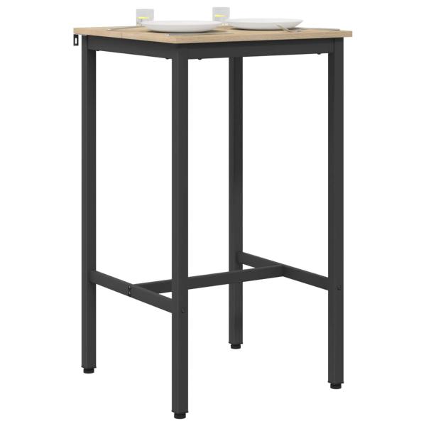 Bartisch 52 x 52 x 90 cm Holzwerkstoff Sonoma-Eiche