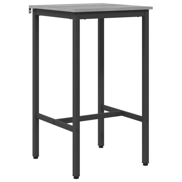 Bartisch 52 x 52 x 110 cm Holzwerkstoff Sonoma-Grau