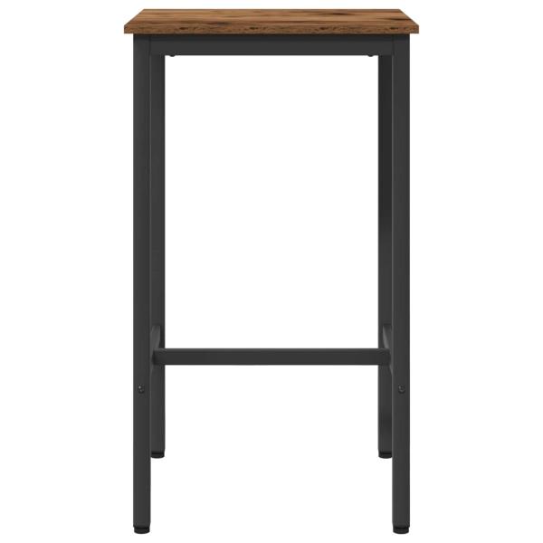 Bartisch 52 x 52 x 90 cm Holzwerkstoff Altholz Rechtwinklig