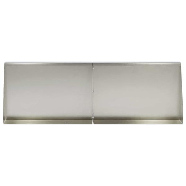 Stützmauer 2 stk. 60 x 12 x 40 cm Edelstahl Silber