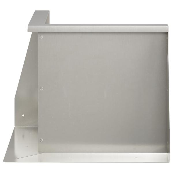 Stützmauer 50 x 50 x 40 cm Edelstahl Silber