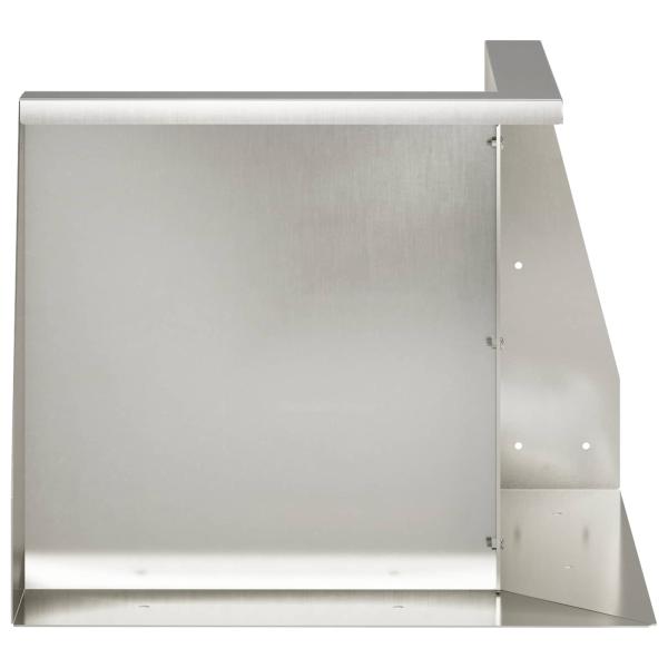 Stützmauer 50 x 50 x 40 cm Edelstahl Silber