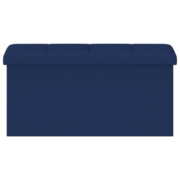 Klappbare Aufbewahrungsbank Blau 180 kg 80 L 77 x 38 x 38 cm
