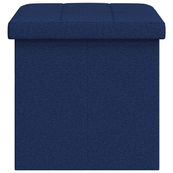 Klappbare Aufbewahrungsbank Blau 180 kg 80 L 77 x 38 x 38 cm