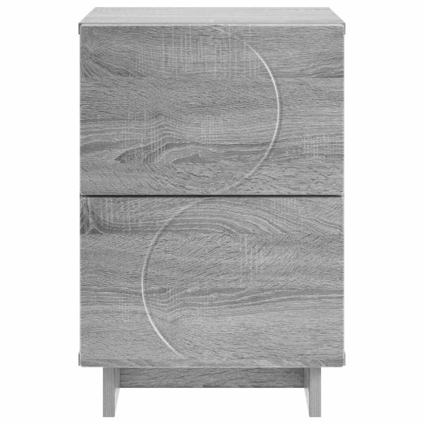 Nachttisch Sonoma-Grau 33,5 x 34,5 x 50 cm Holzwerkstoff