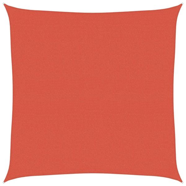 Sonnensegel 160 g/m² Terrakottarot 6x6 m HDPE