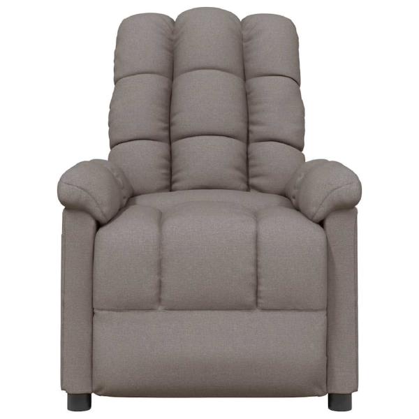 Massagesessel Taupe Stoff