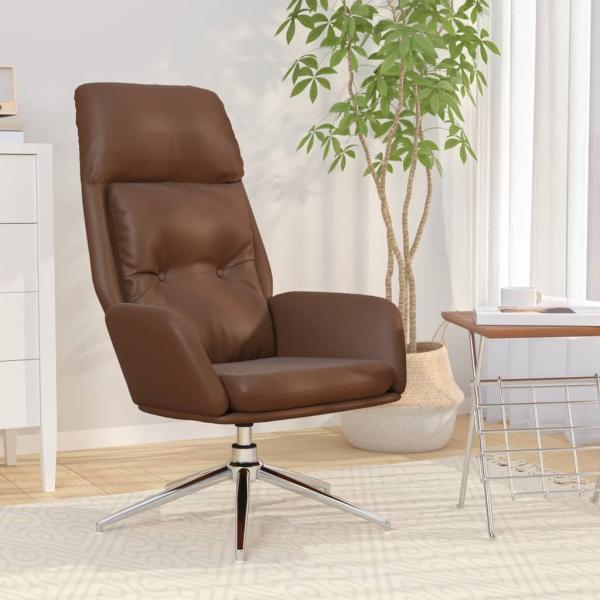 ARDEBO.de - Relaxsessel Braun Echtleder