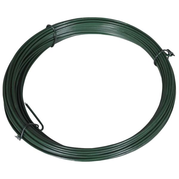 Zaun-Bindedraht 25 m 1,4/2 mm Stahl Grün