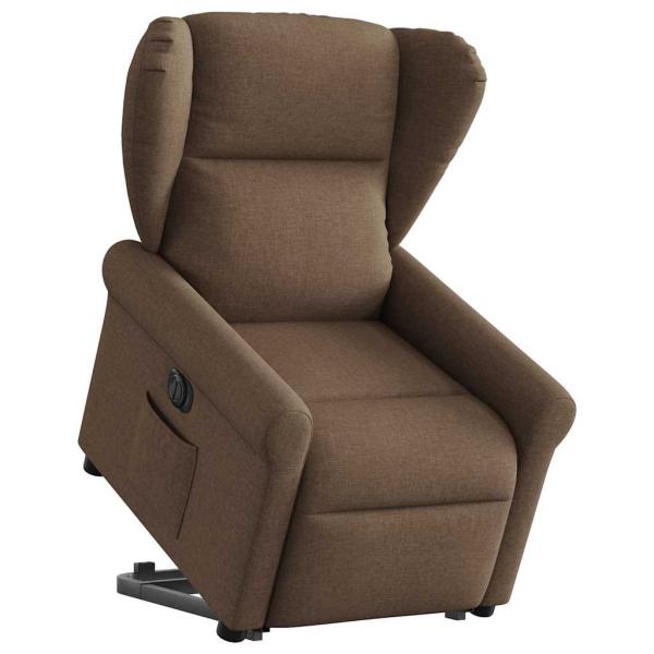 ARDEBO.de - Relaxsessel mit Aufstehhilfe Elektrisch Braun Stoff