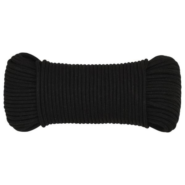 Arbeitsseil Schwarz 5 mm 25 m Polyester