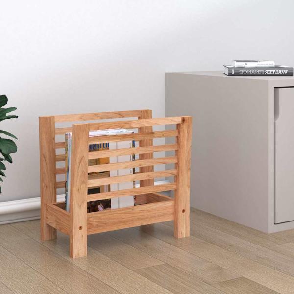 ARDEBO.de - Zeitschriftenständer 40x26,5x38,5 cm Massivholz Nussbaum