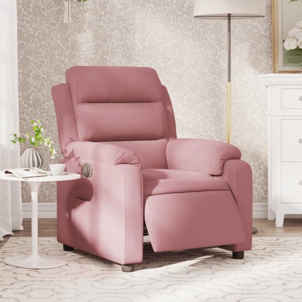 ARDEBO.de - Relaxsessel Elektrisch Rosa Samt
