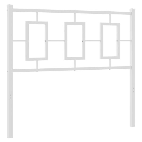 Ersatz-Kopfteil Metall Weiß 100 cm