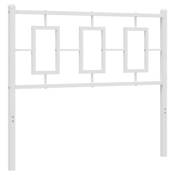 Ersatz-Kopfteil Metall Weiß 100 cm