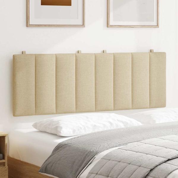 Kopfteil-Kissen "Hanko" Creme 140 cm Stoff