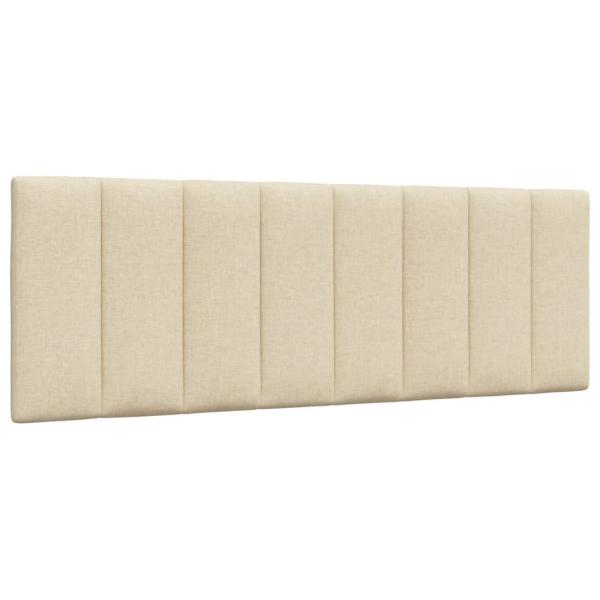 Bettgestell ohne Matratze "Hanko" Creme 140x200 cm Stoff