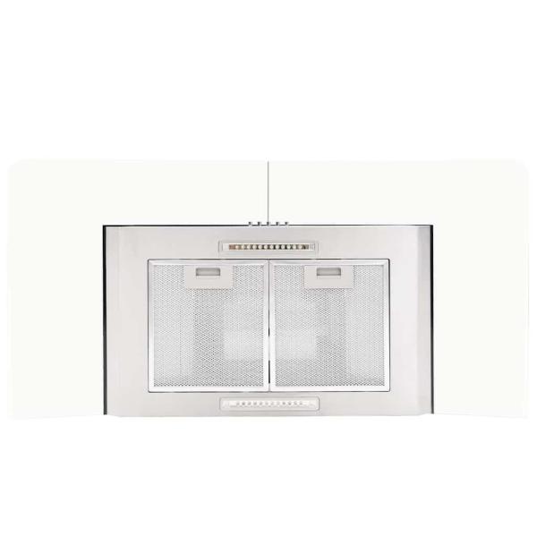 Wandmontierte Dunstabzugshaube 90 cm Edelstahl 756 m³/h LED