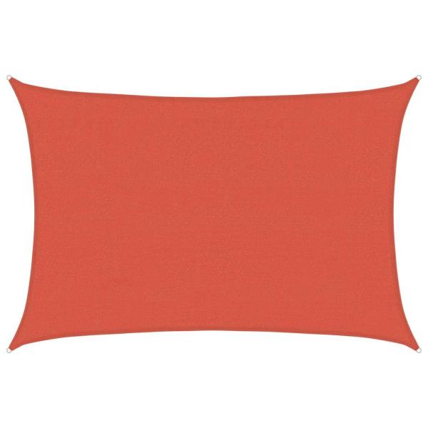 Sonnensegel 160 g/m² Terrakottarot 4x6 m HDPE