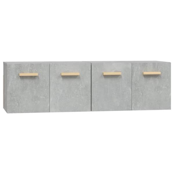 Wandschränke 2 Stk. Betongrau 60x36,5x35 cm Holzwerkstoff