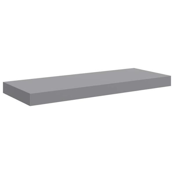 Schweberegale 4 Stk. Grau 60x23,5x3,8cm MDF