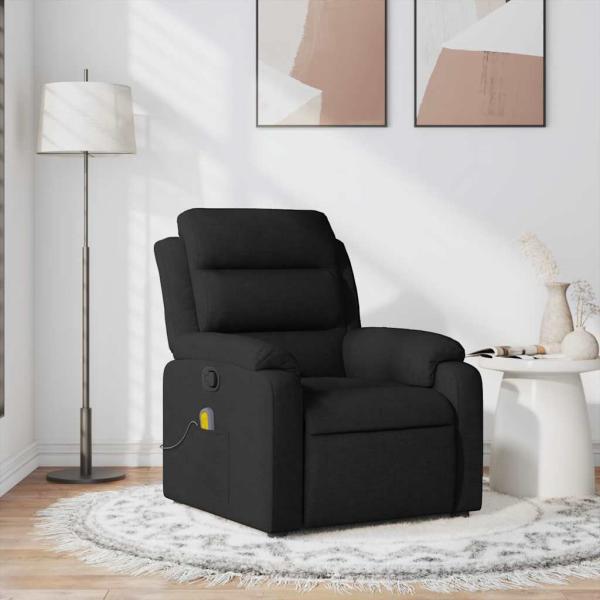 ARDEBO.de - Massagesessel Schwarz Stoff