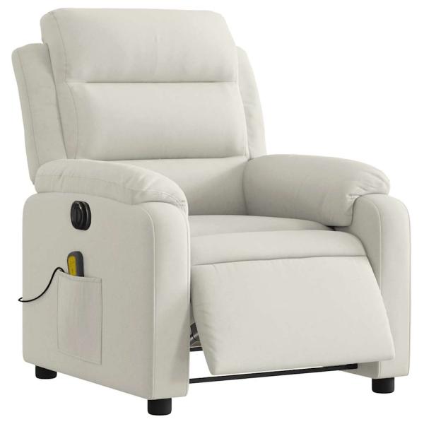 Massagesessel Elektrisch Creme Samt