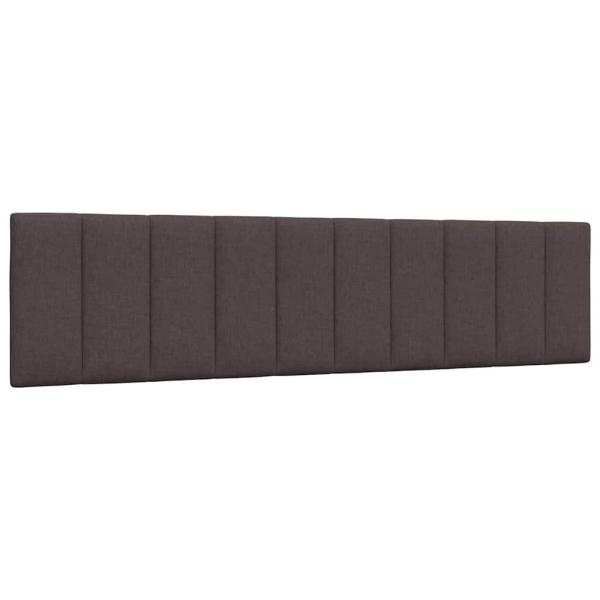 Bettgestell ohne Matratze "Hanko" Dunkelbraun 200x200 cm Stoff