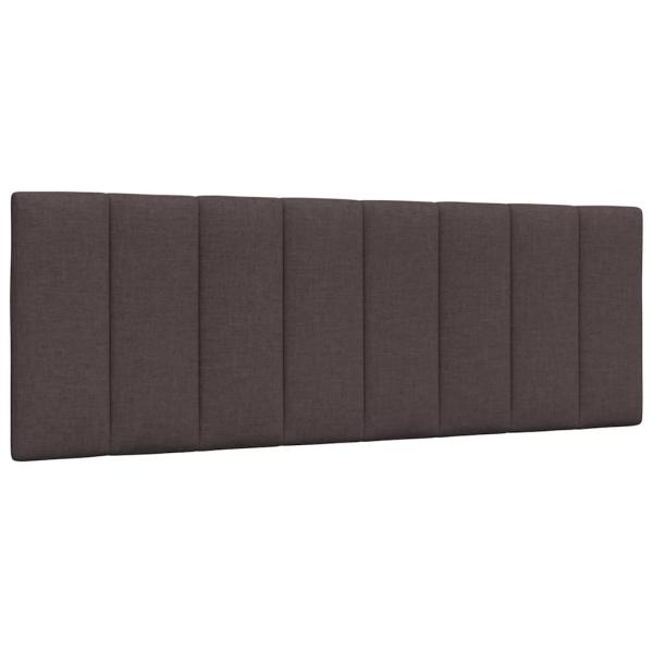 Bett mit Matratze "Hanko" Dunkelbraun 140x190 cm Stoff