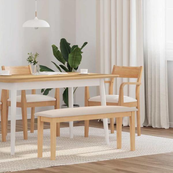 ARDEBO.de - Bank 110 cm Massivholz Gummibaum
