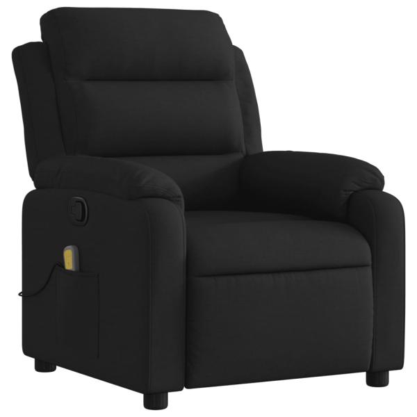 Massage-Relaxsessel, schwarzer Stoff