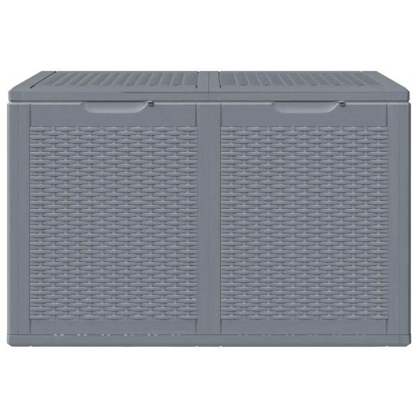 Gartenbox Grau PP Rattan 180 L