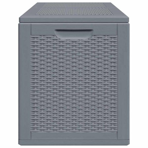 Gartenbox Grau PP Rattan 180 L
