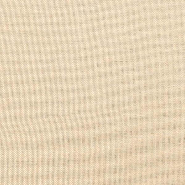 Relaxsessel mit Hocker Creme Stoff